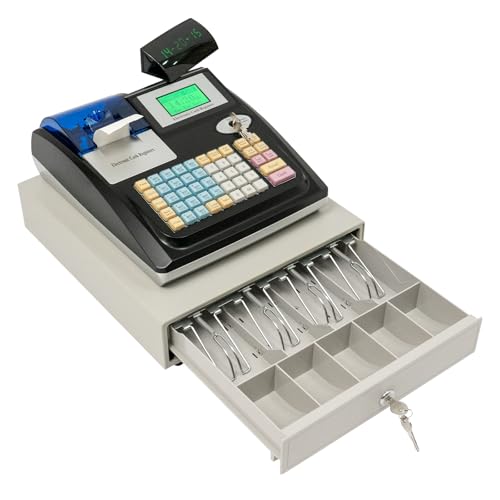CHIMHOON Elektronische Kasse, Elektronische Registrierkasse, POS Kassensystem mit 48 Tasten, Kleinunternehmen Kassensystem, für Kiosk, Restaurants, Supermärkte CHIMHOON Elektronische Kasse, Elektronische Registrierkasse, POS Kassensystem mit 48 Tasten, Kleinunternehmen Kassensystem, für Kiosk, Restaurants, Supermärkte von CHIMHOON