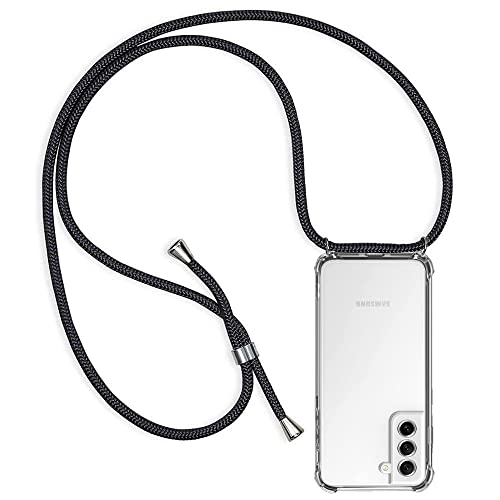 CHIMUCO Halskette für Samsung Galaxy S21 FE, Schutzhülle mit Kordel, ultradünn, transparent, Silikongel, weich, TPU, stoßfest, Lanyard Case – Schwarz CHIMUCO Halskette für Samsung Galaxy S21 FE, Schutzhülle mit Kordel, ultradünn, transparent, Silikongel, weich, TPU, stoßfest, Lanyard Case – Schwarz von CHIMUCO