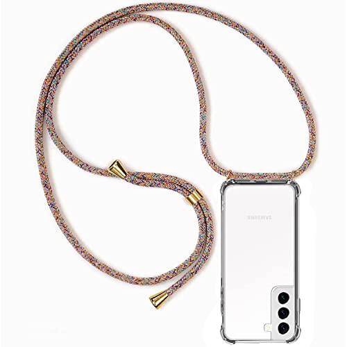 CHIMUCO Handykette Hülle kompatibel mit Samsung Galaxy S22, Handyhülle Handy Necklace Hülle mit Band Schutzhülle Kordel zum Umhängen Transparent Weich TPU Silikon Tasche, Rainbow CHIMUCO Handykette Hülle kompatibel mit Samsung Galaxy S22, Handyhülle Handy Necklace Hülle mit Band Schutzhülle Kordel zum Umhängen Transparent Weich TPU Silikon Tasche, Rainbow von CHIMUCO