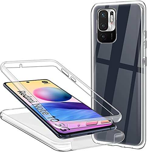 CHIMUCO Hülle für Xiaomi Redmi Note 10 5G Handyhülle 360 Grad, Transparent Full Schutz Kratzfest Dünn Durchsichtige Case Silikon Schutzhülle, Hart PC Zurück + Weich TPU Vorderseite CHIMUCO Hülle für Xiaomi Redmi Note 10 5G Handyhülle 360 Grad, Transparent Full Schutz Kratzfest Dünn Durchsichtige Case Silikon Schutzhülle, Hart PC Zurück + Weich TPU Vorderseite von CHIMUCO