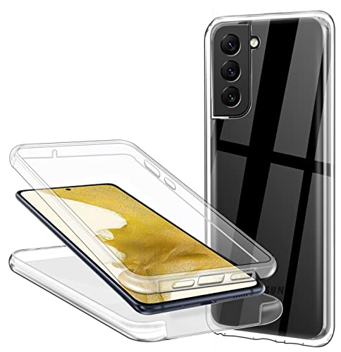 CHIMUCO Schutzhülle für Samsung Galaxy S22 Plus, 360-Grad-Schutz, transparent, weich, dünn, Schutzhülle aus Silikon, TPU vorne und PC, Rückseite, Kratzfest, stoßfest, Full Body Case CHIMUCO Schutzhülle für Samsung Galaxy S22 Plus, 360-Grad-Schutz, transparent, weich, dünn, Schutzhülle aus Silikon, TPU vorne und PC, Rückseite, Kratzfest, stoßfest, Full Body Case von CHIMUCO