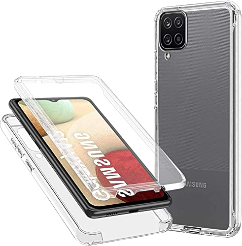 CHIMUCO ZYIMOU Schutzhülle für Samsung Galaxy A12, 360-Grad-Schutz, transparent, weich, dünn, Schutzhülle aus TPU-Silikon, Vorderseite und Polycarbonat, Kratzfest, stoßfest, Full Body Schutzhülle CHIMUCO ZYIMOU Schutzhülle für Samsung Galaxy A12, 360-Grad-Schutz, transparent, weich, dünn, Schutzhülle aus TPU-Silikon, Vorderseite und Polycarbonat, Kratzfest, stoßfest, Full Body Schutzhülle von CHIMUCO