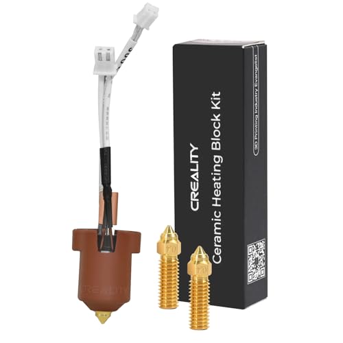 Creality Ender 3 V3 KE Keramik Hotend Kit, 300°C Hochtemperatur-Widerstand Ganzmetall-Heizblock-Kit Hohe Wärmeleitfähigkeit, 3D-Drucker-Extruder Hot End Ersatz mit 2PCS 0,4mm Düsen von CHINDRAG