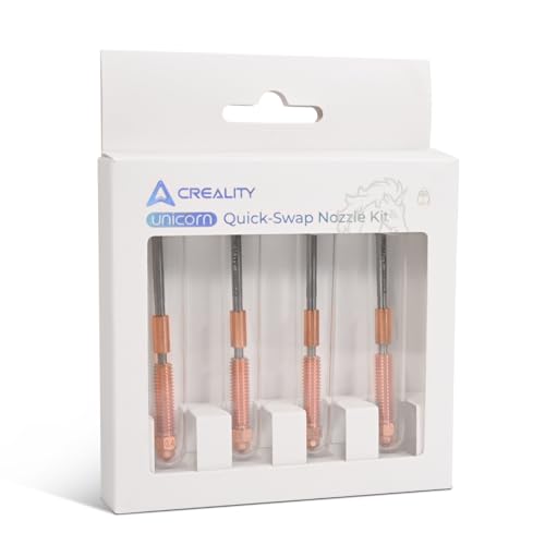 Creality K1C Düsensatz, 4PCS Einhorn Quick-Swap Düse 0.4mm, 0.6mm, 0.8mm High Flow Düsensatz mit Titanlegierung Heat Break, Kupferlegierung und Gehärtetem Stahl für K1C / Ender 3 V3 / Ender 3 V3 Plus Creality K1C Düsensatz, 4PCS Einhorn Quick-Swap Düse 0.4mm, 0.6mm, 0.8mm High Flow Düsensatz mit Titanlegierung Heat Break, Kupferlegierung und Gehärtetem Stahl für K1C / Ender 3 V3 / Ender 3 V3 Plus von CHINDRAG