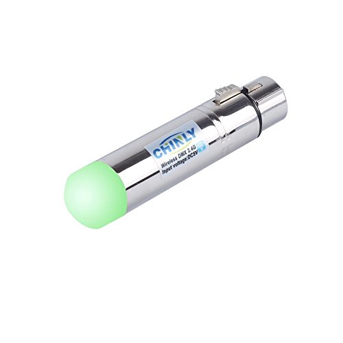 CHINLY 2,4G ISM DMX512 Kabellos Weiblichen XLR Empfänger mit Antenne für Moving Heads Bühne Licht von CHINLY