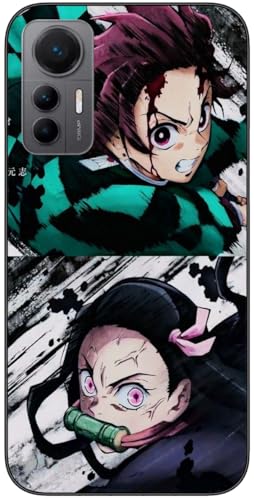 Kompatibel mit Xiaomi 12 Lite Hülle Anime Japan mit Tanjiro mit Nezuko 850 Poster Slim Stoßfest TPU Silikon Schutzhülle Handyhülle von CHIPEL