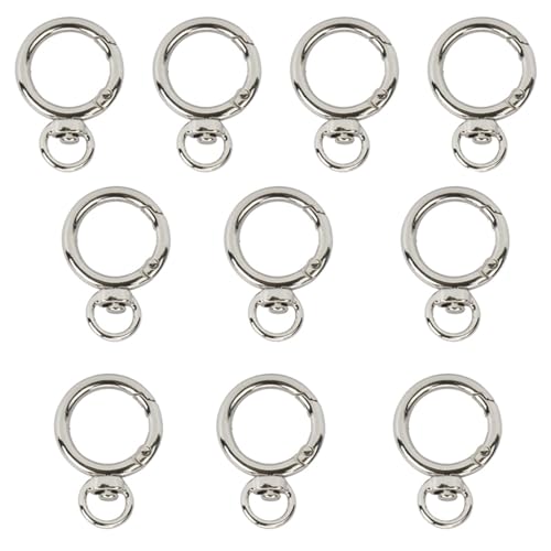 10 kleine Karabinerhaken aus Metall, Federclip, Schlüsselanhänger-Clip für Handtaschengurt, Schmuckherstellung, Nähen, Bastelprojekte 10 kleine Karabinerhaken aus Metall, Federclip, Schlüsselanhänger-Clip für Handtaschengurt, Schmuckherstellung, Nähen, Bastelprojekte von CHIZISX