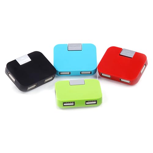4 x schnelle USB-2.0-Hubs mit 4 Anschlüssen, faltbares Design, Splitter für mehr Produktivität im Büro oder zu Hause 4 x schnelle USB-2.0-Hubs mit 4 Anschlüssen, faltbares Design, Splitter für mehr Produktivität im Büro oder zu Hause von CHIZISX