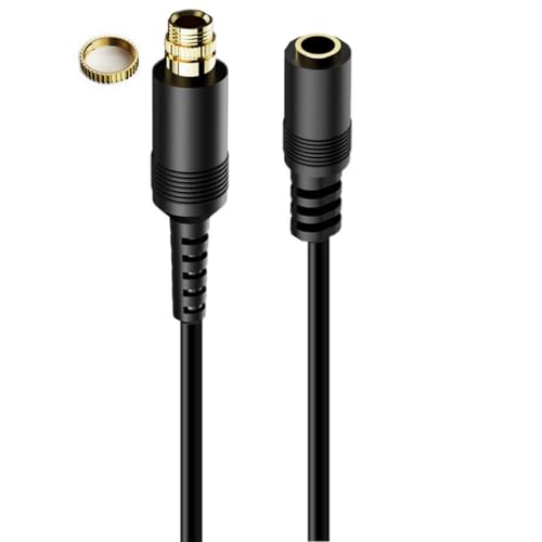 CHIZISX 3 5 Mm Stecker Verlängerung Auxiliary 3 5 Mm Männlicher Bis Weiblicher Verriegelungsnuss Panel Montagemontierkabelgewindefest Stecker von CHIZISX