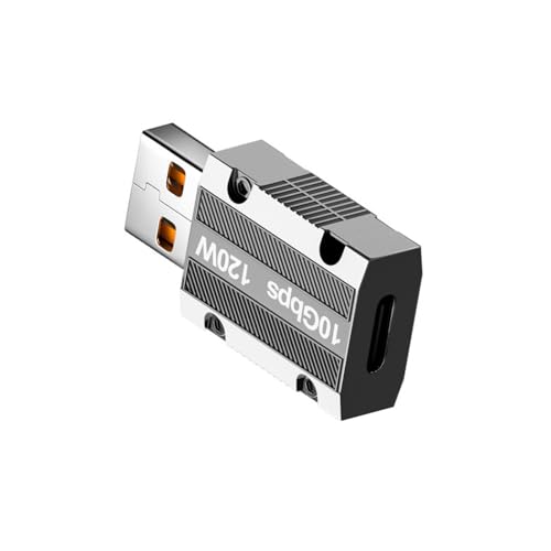 CHIZISX USB-3.1-auf-Typ-C-Adapter, Schnellladeadapter, Aluminium-Adaptertasche für schnelle 10-GB-Dateiübertragung in 10 Sekunden von CHIZISX