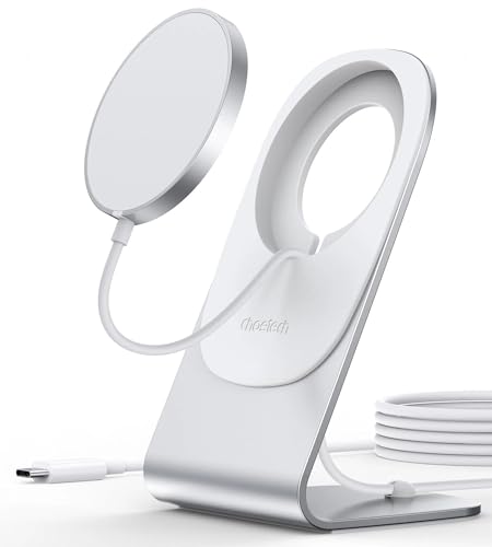 Holder with Magnetic Wireless Charger Choetech H047 (Silver) von CHOETECH
