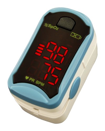 ChoiceMMed Fingerspitzen Pulsoximeter, MD30019, Oximeter zur Messung der Herzfrequenz und Sauerstoffsättigung (SpO2), einfach, und langlebig physiologisch Überwachungsgerät von CHOICEMMED