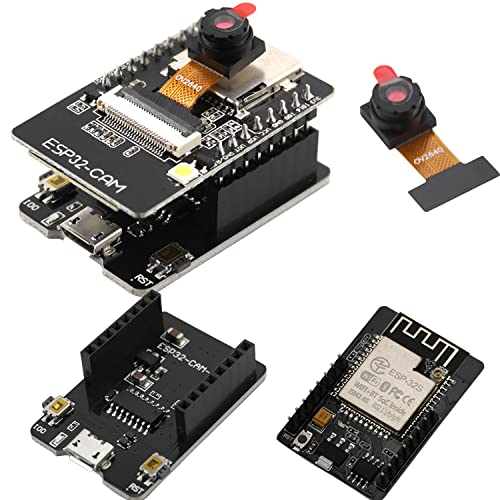 ESP32 CAM MB WiFi Bluetooth Entwicklung Board 2 Stück Entwicklungsplatine mit OV2640 Kamera Modul USB zu Seriellem Port Kompatibel mit Arduino von CHRI