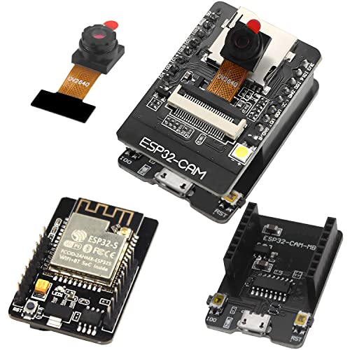ESP32 CAM MB WiFi Bluetooth Entwicklung Board 8 MB PSRAM 1 Stück Entwicklungsplatine mit OV2640 Kamera Modul USB zu Seriellem Port Kompatibel mit Arduino von CHRI