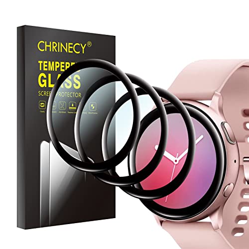 CHRINECY [3-Stück] Kompatibel mit Galaxy Watch Active 2 44mm Schutzfolie, 3D Gebogene Vollabdeckung Schutz Displayschutzfolie, Anti-Kratz, Wasserdicht, Ultrabeständig, Anti-Öl von CHRINECY