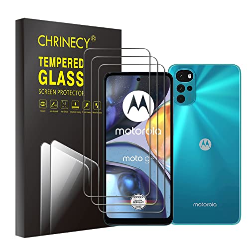 CHRINECY [3 Stück] Schutzfolie Kompatibel für Motorola Moto G22, 9H Härte, Anti-Kratz, HD-Klar Displayschutzfolie, Blasenfrei, Anti-Öl, Ultrabeständig von CHRINECY