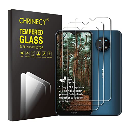 CHRINECY [3 Stück] Schutzfolie Kompatibel für Nokia G50 5G, 9H Härte, Anti-Kratz, HD-Klar Displayschutzfolie, Blasenfrei, Anti-Öl, Ultrabeständig von CHRINECY