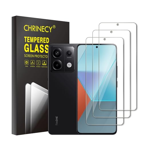 CHRINECY [3 Stück] Schutzfolie Kompatibel für Xiaomi Redmi Note 13 Pro, 9H Härte Schutzfolie, Anti-Kratz, HD-Klar Displayschutzfolie, Blasenfrei, Anti-Öl, Ultrabeständig von CHRINECY