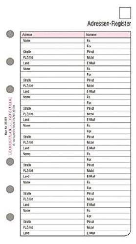 Chronoplan Adress-Formularblätter/50332, Maße Midi (9,6 x 17,2 cm), Inh. 16 von CHRONOPLAN