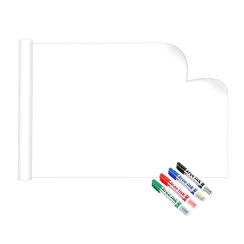 1,1 x 9,7 m statisch haftender Whiteboard-Wandaufkleber – wasserfest, schmutzabweisend und leicht zu reinigen – for Selberschneiden for Zuhause, Klassenzimmer und Büro – inklusive 4 Whiteboard-Stiften 1,1 x 9,7 m statisch haftender Whiteboard-Wandaufkleber – wasserfest, schmutzabweisend und leicht zu reinigen – for Selberschneiden for Zuhause, Klassenzimmer und Büro – inklusive 4 Whiteboard-Stiften von CHSUFBTY