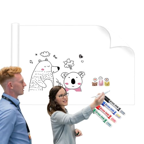 1,2 x 9,7 m Premium-Whiteboardfolie aus PP-Material – statisch haftend, zuschneidbares Design – schmutzabweisend, beschreibbar und löschbar – ideal for große Wände, Büros und for Lernen von Kindern – 1,2 x 9,7 m Premium-Whiteboardfolie aus PP-Material – statisch haftend, zuschneidbares Design – schmutzabweisend, beschreibbar und löschbar – ideal for große Wände, Büros und for Lernen von Kindern – von CHSUFBTY