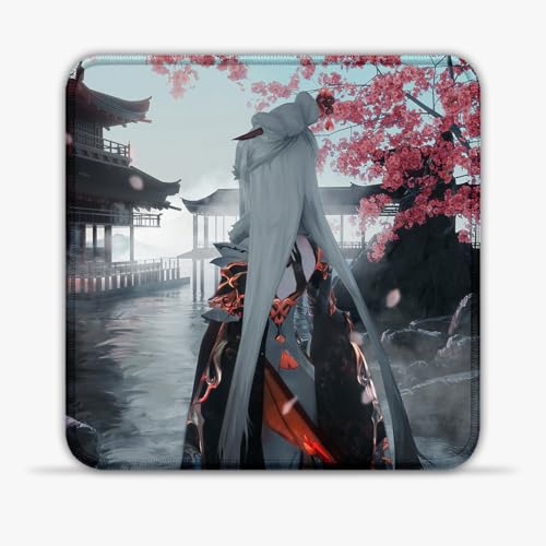 Gaming Mouse Mat Genshin Impact (30X30) cm 11.81(in) Gaming Mouse Pad SU Fabric Mouse Pad Stitched Edges Non-Slip Base Spill-Proof Easy Clean for Designers von CHTXD