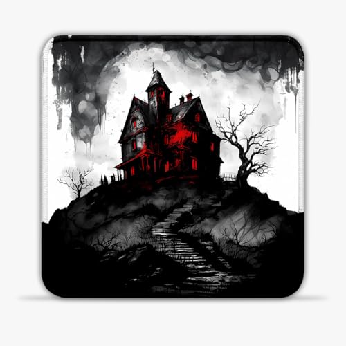 Mouse Pad Horror Art (30X30) cm 11.81(in) Gaming Mouse pad Silent SU Cloth Mouse Pad Water-Resistant Surface Stitched Edges Anti-Slip Base for Executive Desks von CHTXD