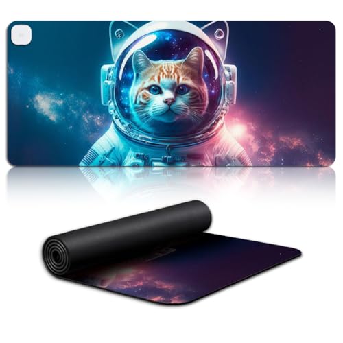 XL Mouse Mat Desk Mat Beautiful cat Heated Gaming Mouse Mat XL(80x33) cm Extended Mouse Mat Desk Pad Laptop Work Gaming Office Home with 3 Heating Levels von CHTXD