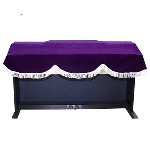 Klaviertastatur-Abdeckung, dehnbare, staubdichte Klaviertastatur-Abdeckungen, E-Piano-Abdeckung, 88-Tasten-Abdeckungen, Klavierabdeckung (rot)(Purple) von CHUDOU