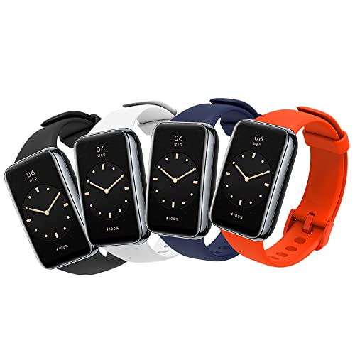 CHULN 4 Stücks Armband Kompatibel für Xiaomi Mi Band 7 Pro, Wasserdicht Sport Soft Silikon Smart Ersatzbänder für Xiaomi Mi Band 7 Pro von CHULN