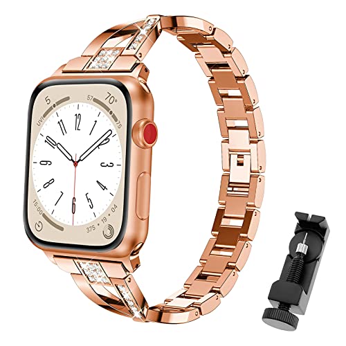 CHULN Armband Kompatibel mit Apple Watch 38mm 40mm 41mm 42mm 44mm 45mm 49mm, Einstellbar Metall Ersatzarmband für iWatch Series Ultra/8/7/SE/6/5/4/3/2/1. CHULN Armband Kompatibel mit Apple Watch 38mm 40mm 41mm 42mm 44mm 45mm 49mm, Einstellbar Metall Ersatzarmband für iWatch Series Ultra/8/7/SE/6/5/4/3/2/1. von CHULN