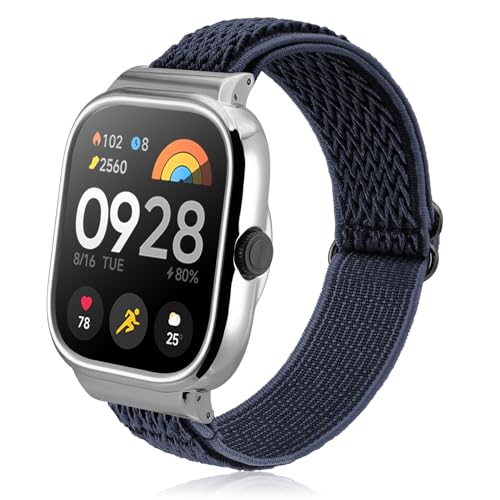 CHULN Armband kompatibel mit Redmi Watch 4, Verstellbarer Elastisches Nylon Sport Ersatzarmbänder für Redmi Watch 4 Smartwatch. von CHULN