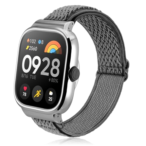 CHULN Armband kompatibel mit Redmi Watch 4, Verstellbarer Elastisches Nylon Sport Ersatzarmbänder für Redmi Watch 4 Smartwatch. von CHULN