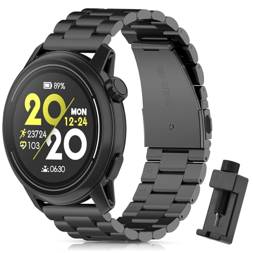 CHULN Metall Armband Kompatibel Für Coros Pace 3/Apex 2 Pro/Apex Pro/Apex 46mm, 22mm Einstellbares Edelstahl Ersatzarmband für Coros Pace 3 Smartwatch.(No host) von CHULN