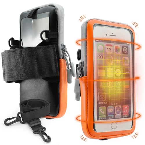 CHULN Thermische Leder Handy-Hülle Kompatibel mit iPhone, Huawei, Xiaomi, Samsung, Huami, USB-Heizung, Kältebeständigkeit, Wasserdicht Langlebig Multifunctional Smartphone Schutzhülle. CHULN Thermische Leder Handy-Hülle Kompatibel mit iPhone, Huawei, Xiaomi, Samsung, Huami, USB-Heizung, Kältebeständigkeit, Wasserdicht Langlebig Multifunctional Smartphone Schutzhülle. von CHULN