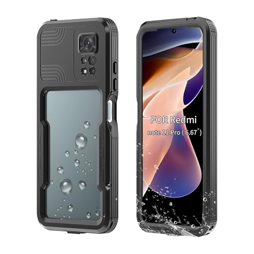 CHULN für Redmi Note 11 Pro Wasserdicht Hülle, IP68 Zertifiziert 360° voll versiegelt Staubdicht Stoßfest wasserfeste handyhülle für Redmi Note 11 Pro CHULN für Redmi Note 11 Pro Wasserdicht Hülle, IP68 Zertifiziert 360° voll versiegelt Staubdicht Stoßfest wasserfeste handyhülle für Redmi Note 11 Pro von CHULN