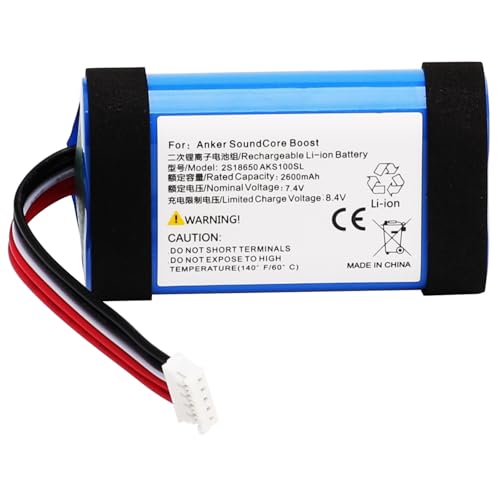 CHUNCAIL Akku passend für Anker Soundcore Boost tragbare Bluetooth Lautsprecher Akku 7.4v 2600mAh von CHUNCAIL