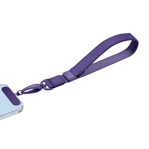 CHUQING Handykette Kurz Handgelenk Phone Lanyard Wrist Handyband Universal Einstellbar Handschlaufe Handy Kette Schlüsselband Lila CHUQING Handykette Kurz Handgelenk Phone Lanyard Wrist Handyband Universal Einstellbar Handschlaufe Handy Kette Schlüsselband Lila von CHUQING