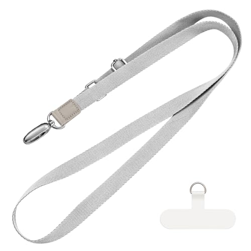 CHUQING Handykette Universal Handyband zum Umhängen Crossbody Strap Phone Lanyard Einstellbar Grau Schlüsselband CHUQING Handykette Universal Handyband zum Umhängen Crossbody Strap Phone Lanyard Einstellbar Grau Schlüsselband von CHUQING