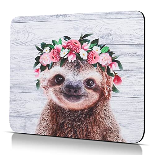 CHUQING Mauspad Faultier Mousepad mit Motiv Mini Mouse Pad 24 x 20 cm klein Maus Pad von CHUQING