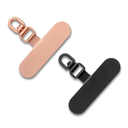 CHUQING Universal Phone Lanyard Patch Schwarz Handykette Universalpads Rosa Phone Tether Tab 2 Pack von CHUQING