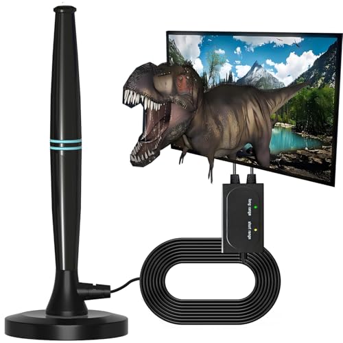 Rewave TV-Antenne, DVB-T2-Antenne, Freeview, Digitale TV-Antenne für den Innenbereich, mit starkem Signal, 950+ Meilen Reichweite, Smart-TV-Antenne für den Innenbereich, unterstützt (Black) Rewave TV-Antenne, DVB-T2-Antenne, Freeview, Digitale TV-Antenne für den Innenbereich, mit starkem Signal, 950+ Meilen Reichweite, Smart-TV-Antenne für den Innenbereich, unterstützt (Black) von CHUYILEE