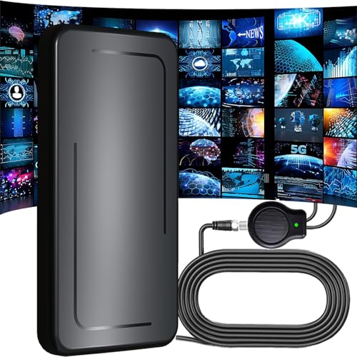 Wave Tune für TV,DVB-T2-Antenne 2025 Rewave Antenne für den Innenbereich mit starkem Signal, 2300+ Meilen Reichweite, Smart Antenne für den Innenbereich, unterstützt VHF/UHF/DAB-Radio/4K/1080P Wave Tune für TV,DVB-T2-Antenne 2025 Rewave Antenne für den Innenbereich mit starkem Signal, 2300+ Meilen Reichweite, Smart Antenne für den Innenbereich, unterstützt VHF/UHF/DAB-Radio/4K/1080P von CHUYILEE