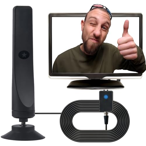 Rewave TV-Antenne, DVB-T2-Antenne, Freeview, digitale TV-Antenne für den Innenbereich, mit starkem Signal, über 180 km Reichweite, Smart-TV-Antenne für den Innenbereich, unterstützt Rewave TV-Antenne, DVB-T2-Antenne, Freeview, digitale TV-Antenne für den Innenbereich, mit starkem Signal, über 180 km Reichweite, Smart-TV-Antenne für den Innenbereich, unterstützt von CHUYILEE