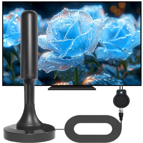 Wave Tune für TV, DVB-T2-Antenne, Freeview Rewave Digital-TV-Antenne für den Innenbereich, mit starkem Signal, 360° & 508+ Meilen Reichweite, Smart-TV-Antenne für den Außenbereich, unterstützt VHF/UHF Wave Tune für TV, DVB-T2-Antenne, Freeview Rewave Digital-TV-Antenne für den Innenbereich, mit starkem Signal, 360° & 508+ Meilen Reichweite, Smart-TV-Antenne für den Außenbereich, unterstützt VHF/UHF von CHUYILEE