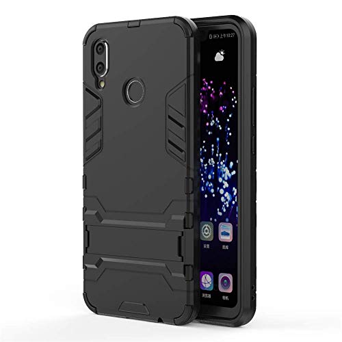 CHcase Huawei Nova 3i / Huawei P Smart Plus Hülle, Hybrid 2in1 TPU+PC Schutzhülle Rugged Armor Case Cover Dual Layer Bumper Backcover mit Ständer für Huawei Nova 3i / Huawei P Smart Plus -All Black von CHcase