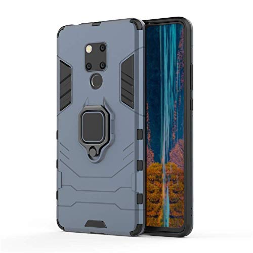 CHcase Schutzhülle für Huawei Mate 20 X, 2-in-1, Armour, robuster Stil, Hybrid, doppellagig, Rüstung Defender, TPU + PC-Case-Cover mit magnetischer Halterung für Huawei Mate 20 X, Schwarz Plus Grau von CHcase