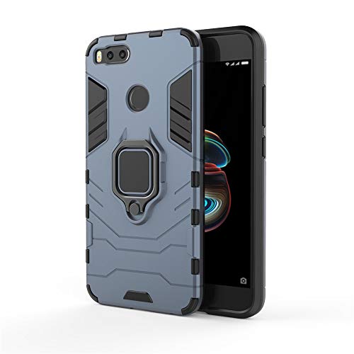 CHcase Schutzhülle für Xiaomi Mi 5X/Mi A1, 2 in 1, Armour, robuster Stil, Hybrid, doppellagig, Rüstung Defender, TPU + PC Case Cover mit magnetischer Halterung für Xiaomi Mi 5X/Mi A1, Schwarz Plus von CHcase