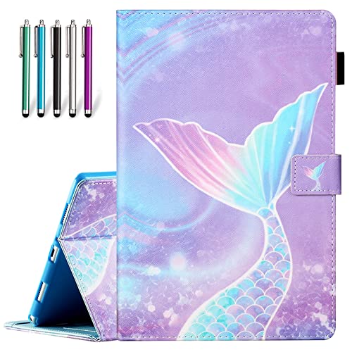 CIAOYE Schutzhülle für Samsung Galaxy Tab A7 10.4 Hülle 2020 SM-T500/T505/T507, Premium PU Leder Hülle Multi-View Winkel Ständer Stoßfest Cover für Galaxy Tab A7 10.4 Zoll Tablet Meerjungfrau von CIAOYE