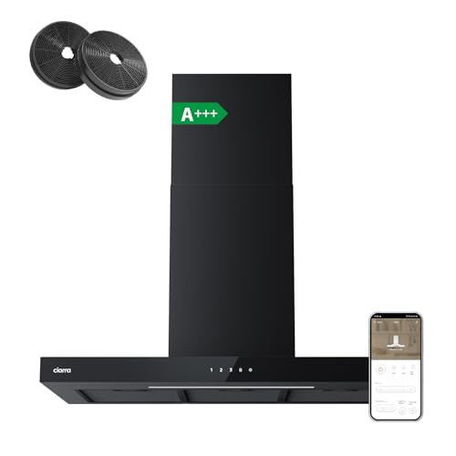 CIARRA A+++ Dunstabzugshaube 90 cm Umluft App Touch-Bedienung 650m³/h 4 Stufen Booster Abzugshaube Wandhaube mit CBCF003 Aktivkohlefilter Schwarz CBCB9102 CIARRA A+++ Dunstabzugshaube 90 cm Umluft App Touch-Bedienung 650m³/h 4 Stufen Booster Abzugshaube Wandhaube mit CBCF003 Aktivkohlefilter Schwarz CBCB9102 von CIARRA